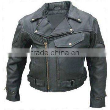 Mens Motorcycle Leather Jacket