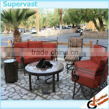 30'' Ceramic tiles fire pit table for outdoor resting