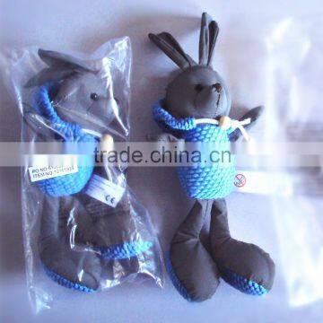 Stuffed rabbit Reflective keyholder