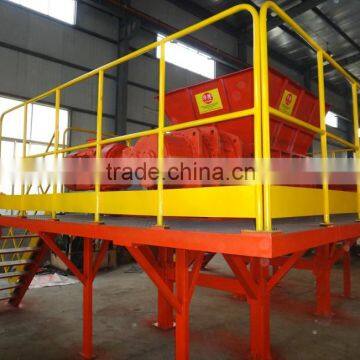 twin shaft scrap metal shredder/double two shaft scrap metal shredder