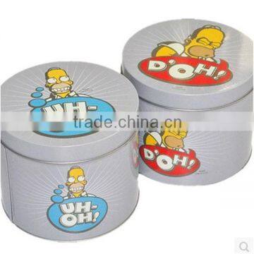 Practical Round storage tin case for storage