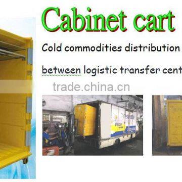 Cabinet cart for commodities distribution ; cold delivery cabinet