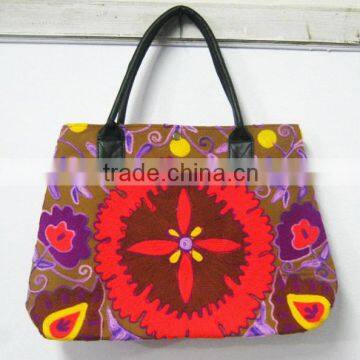 Exclusive Suzani Embroidery Tote Bag Beach Bag Wedding Hand Tote Bag Shopper Bag