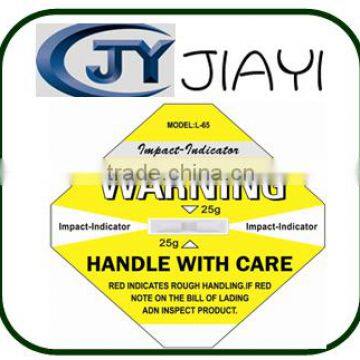 New Logistic Transportation Monitor Label Shockwatch Storage Impact Indicator Shock Sensor