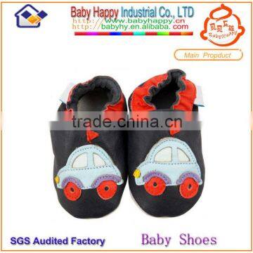 wholesale soft sole car fashion high quality with cheap price baby crib leather shoes