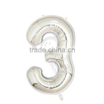 40inch Silver Aluminium Foil Number Balloon for Birthday Party Decoration Balloon photo-4