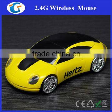 branded printing car shape wireless optical mouse