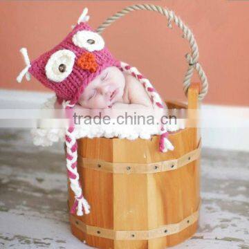 Little Knit Owl Hat for Baby, Many Color Choices Available, Adorable Photography Prop