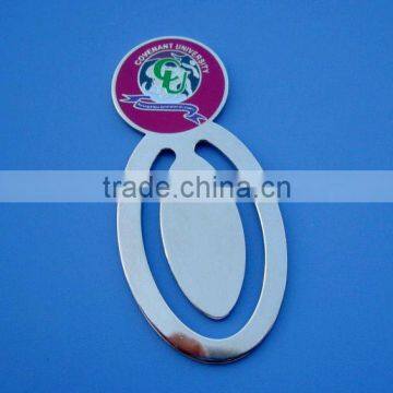 useful fashion metal printing paper clip for office/book mark for promotion