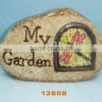 garden decoration, ceramic garden stone