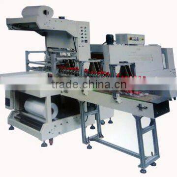 automatic beverage heat shrink sleeve wrapping machine with pe shrinkable film