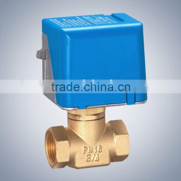 Electric 2 way brass valve with CE