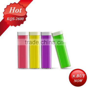 high quality power bank 2600mAh lipstick power stick