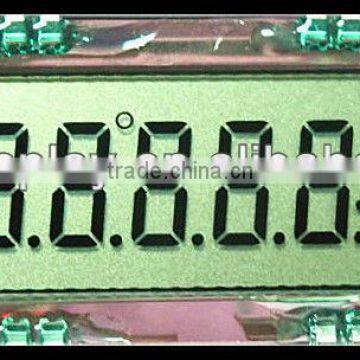 transparent TN positive 7 segment lcd display