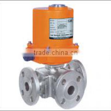 Electrical Actuator Operated 3-4 Way Ball Valve-EL-D-SUZ-403-F-50