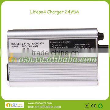 24V 5A battery charger for lifepo4 battery pack