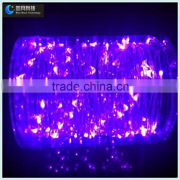 Purple DC3V transformer Copper Wire led lights for home decoration