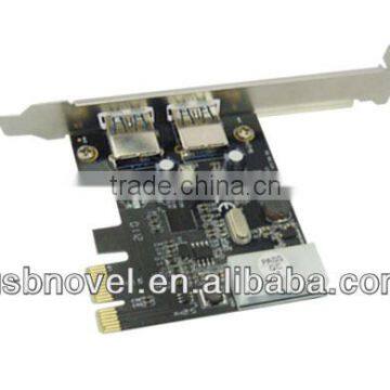 USB 3.0 5Gbps super Speed,USB 3.0 2x Ports PCI-e Card with USB Bus Power Connec tor