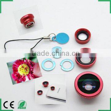 3 in 1 Camera Lens Kit Designed for Apple iPhone 4 4S iPad, Fish Eye Lens+ Wide Angle + Micro Lens