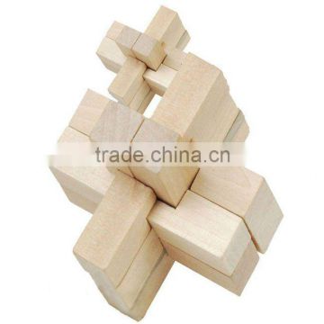 14.5*8*2cm Top Quality Wooden IQ Blocks Puzzle with Promotions