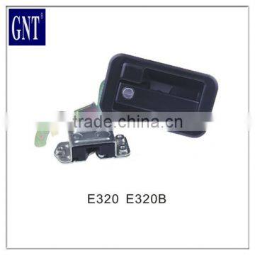 low price E320 E320B cab door lock for excavator parts