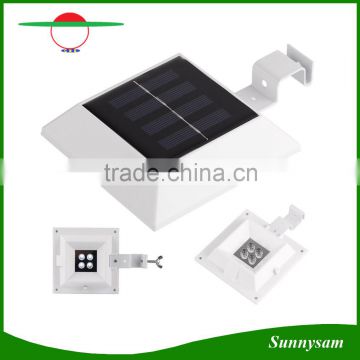 4 LED Solar Powered Induction Sensor Light Outdoor Roof Gutter Fence Garden Yard Lawn Wall Pathway Driveway Led Lamp