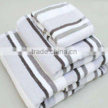 Soft Cotton Terry Light Blue Color 3 Colors Jacquard Face Towel photo-6