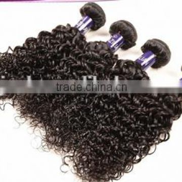 wholesale the unique curly wave hair weft made of pure brazilian human hair