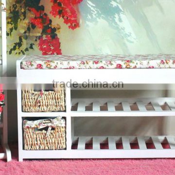 2 China manufacturing ~ pastoral solid wood furniture - Cushion - stool - change a shoe stool bed tail stool - shoe rack - Bench