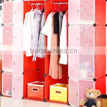 DIY Storage Cube Cabinet Wardrobe cabinet DIY toy cupboard shelves 12 cubes hanger