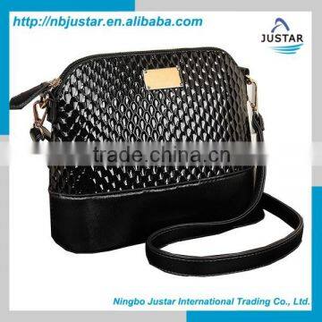 2016 Ningbo Wholesale Latest Design Fashionable Concave PU Material Women's Shoulder Bag