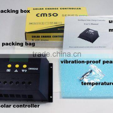 CM50 50A 12V/24V/48V PWM Solar Charge Controller With LCD Display for Home System photo-4