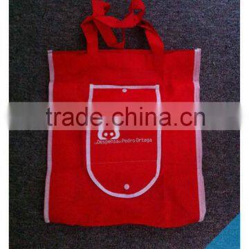 Hot selling reusable folding non-woven shopping bag