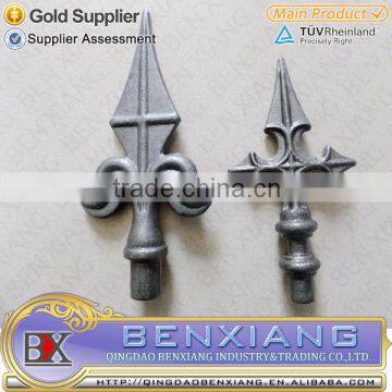 China forged iron fence accessories, forging spears,wrought iron spear heads, spear point, BENXIANG spears 40.003