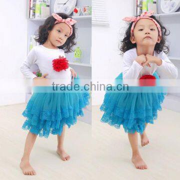 Children Clothing! Whosales Children's Clothing set, Fairy Princess Long sleeve top skirt outfit