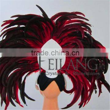 Mardi Gras Carnival SAMBA Showgirl feather headdress headpiece