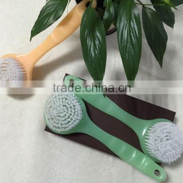 transparent ps and PP brushing hair plastic bath brush with long handle Bath brush