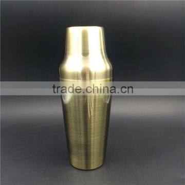 900ml bronze color cocktail shaker stainless steel bar tools