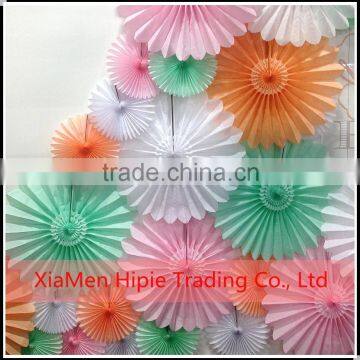 promotional tissue paper pinwheel flowers for Christmas decoration