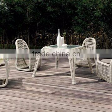 Evergreen Wicker Furniture - Outdoor Bamboo Coffee Dining Set