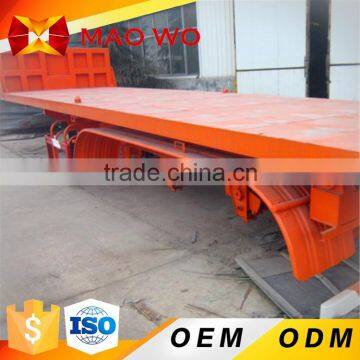 China 3 axle 40ft flatbed semi-trailer container truck semi trailer for sale