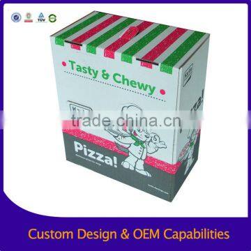 Handmade custom white pizza box food grade