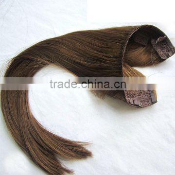 brazilian virgin hair extension Flip In Halo hair extension human hair                        
                                                Quality Choice