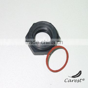 Polyamide screw-nut with thread and gasket, mass injection production factory