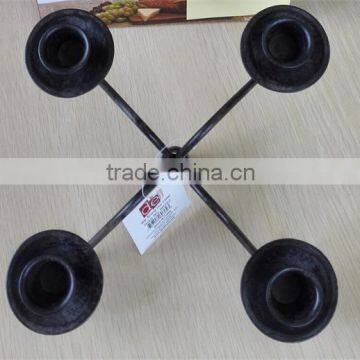 4 Arms Small Wire Black Candelabra photo-2