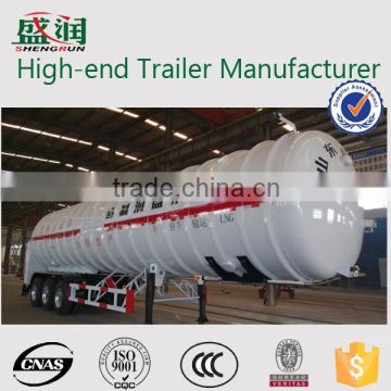 Tanker Trailer Manufacturer Shengrun 52.6 CBM LNG Tanker Trailer