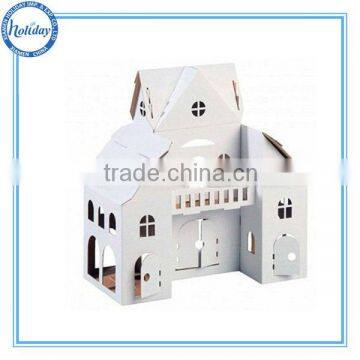 Paper house model, lovely house toy, two layer playhouse