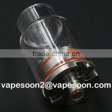 wholesale e cigarette atomizer FishBone RDA Glass Tank Atomizer 3 position poles design