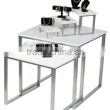 Display Tables and Risers Set With Nesting Design