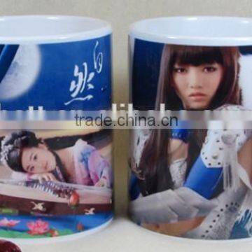 Coated White Sublimation Custom Heat Sensitive Color Change Ceramic Mug